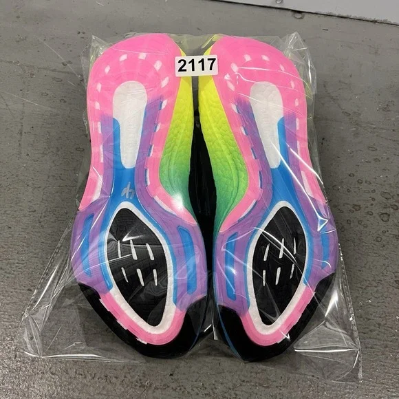 Adidas‎ UltraBoost 22 Men's Black Blue Yellow Green Running Shoes GV8829 Size 10 - Picture 8 of 8